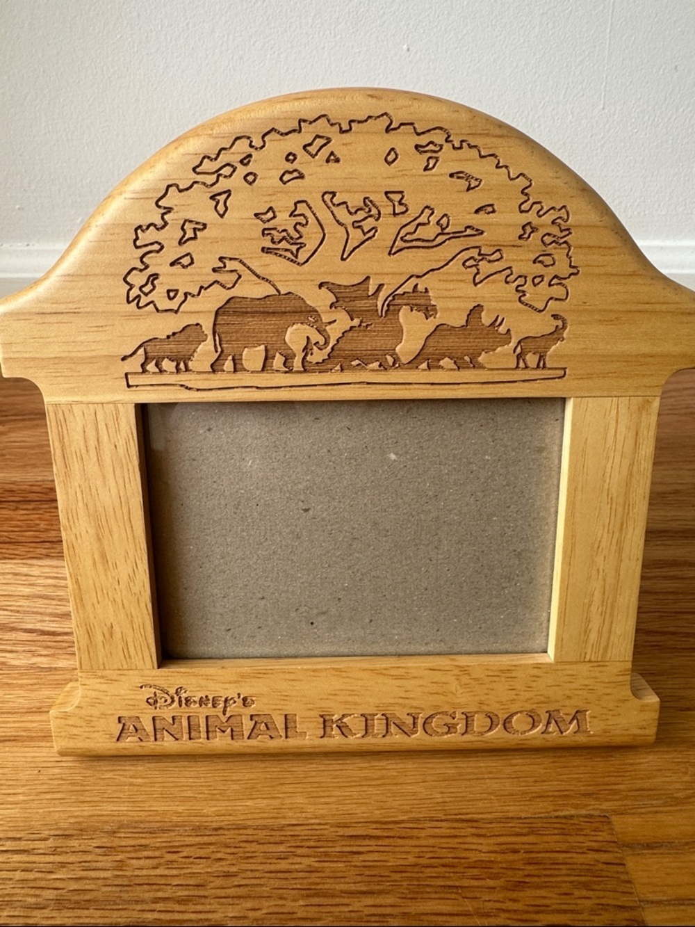 Disney Animal Kingdom Light Wood Frame - Natural Brown